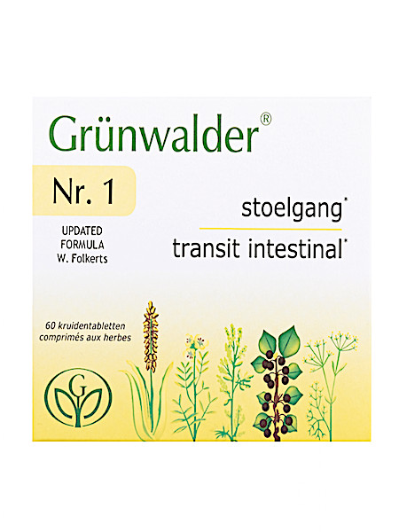 Grünwalder N1 Stoelgang Kruidentabletten 60 stuks