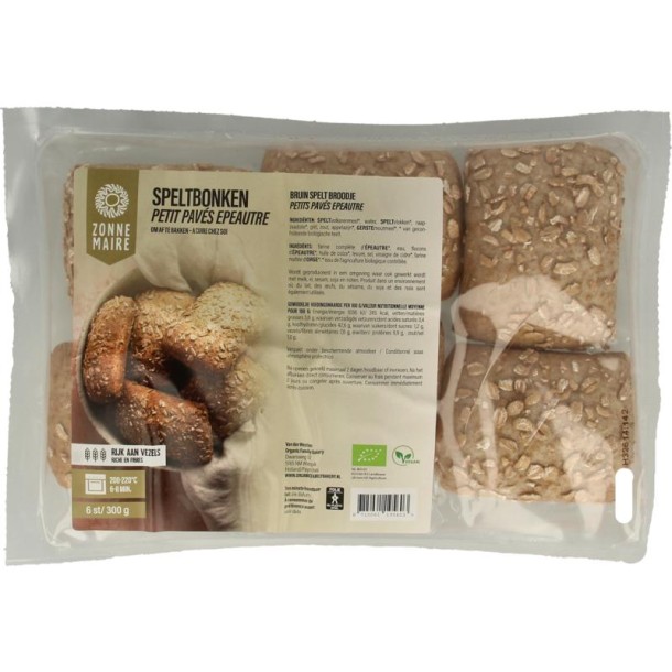 Zonnemaire Speltbonken bio (6 Stuks)