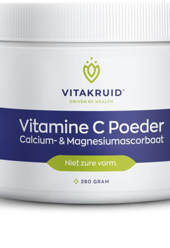 Vitakruid Vitamine C poeder calcium- & magnesiumascorbaat (260 Gram)