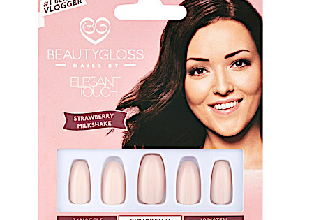 Elegant Touch Beautygloss Nepnagels Strawberry Milkshake 24 stuks