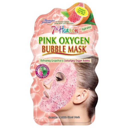 Montagne 7th Heaven face mask pink oxygen bubble sheet (1 Stuks)