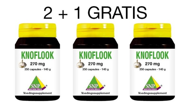 SNP Knoflook 2 + 1 gratis (1050 Capsules)