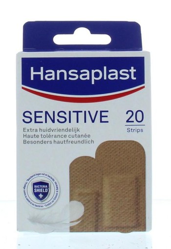 Hansaplast Sensitive skintone medium (20 Stuks)