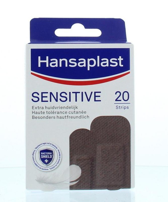 Hansaplast Sensitive skintone medium dark (20 Stuks)