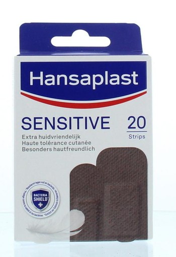 Hansaplast Sensitive skintone medium dark (20 Stuks)