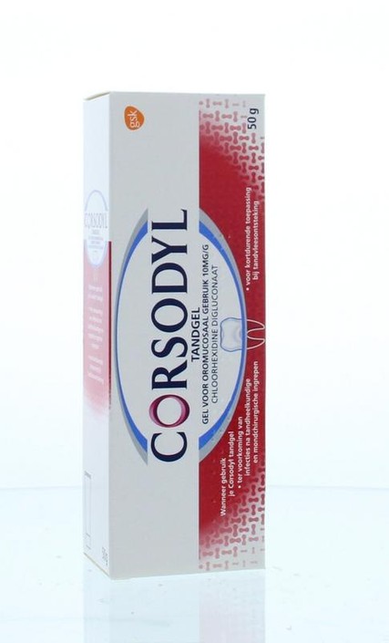 Corsodyl Tandgel 1% (50 Gram)
