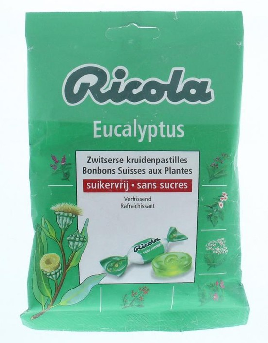 Ricola Eucalyptus suikervrij (75 Gram)