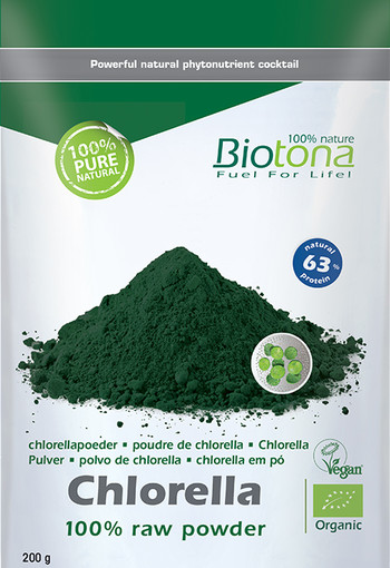 Biotona Chlorella & spirulina raw powder bio (200 Gram)