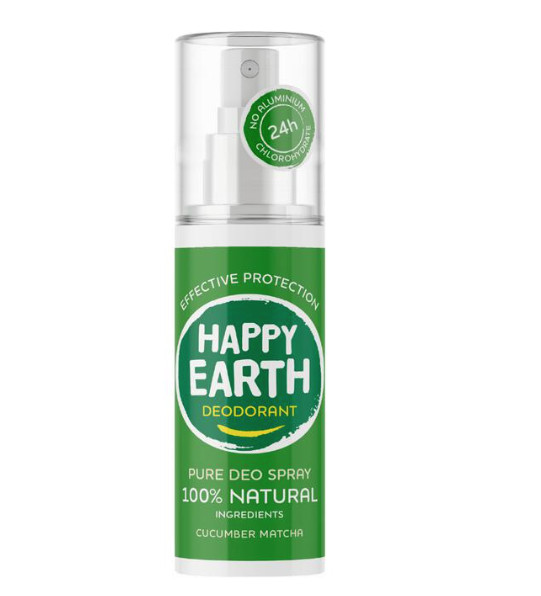 Happy Earth Pure Deo Spray Cucumber Matcha 100 ml