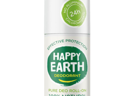 Happy Earth Pure Deo Roll-On Unscented 75 ml stick