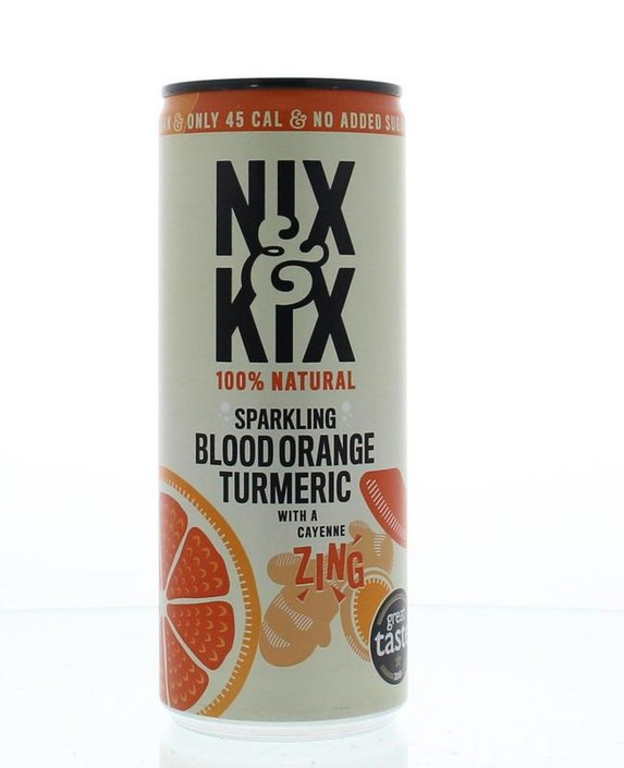 Nix & Kix Blood orange turmeric blik (250 Milliliter)