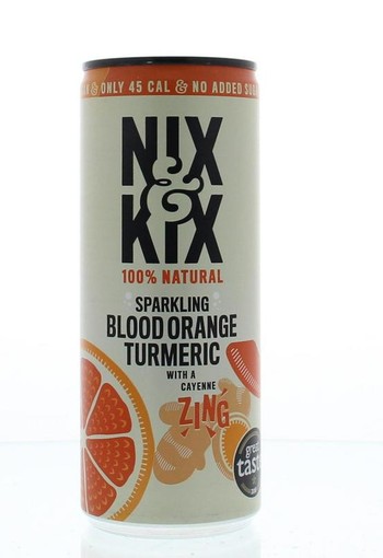 Nix & Kix Blood orange turmeric blik (250 Milliliter)