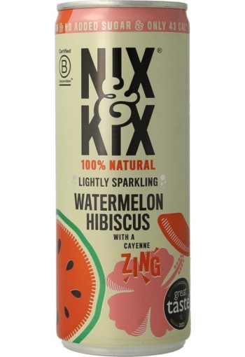 Nix & Kix Watermelon hibiscus blikje (250 Milliliter)