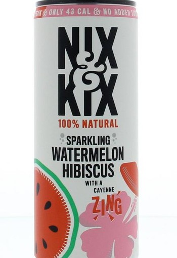 Nix & Kix Watermelon hibiscus blikje (250 Milliliter)