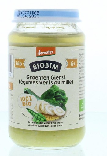 Biobim Groenten gierst 6+ maanden demeter bio (190 Gram)