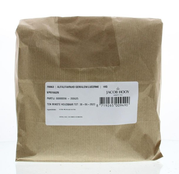 Jacob Hooy Alfalfakruid gemalen (1 Kilogram)