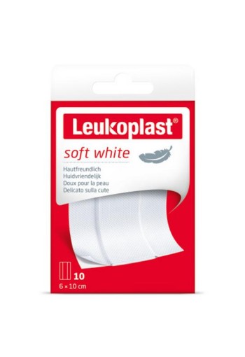 Leukoplast Soft white 6 x 10cm (10 Stuks)