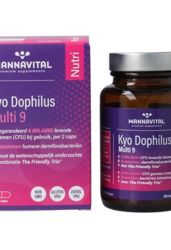Mannavital Kyo dophilus multi 9 (60 Capsules)
