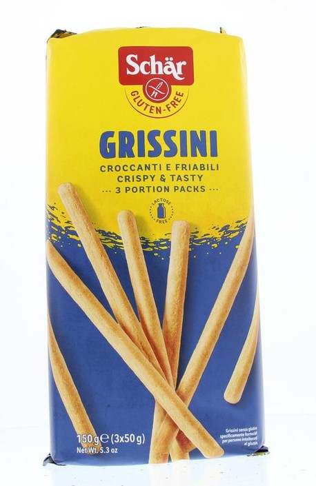 Dr Schar Grissini soepstengels glutenvrij (150 Gram)