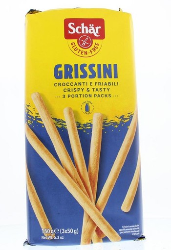 Dr Schar Grissini soepstengels glutenvrij (150 Gram)