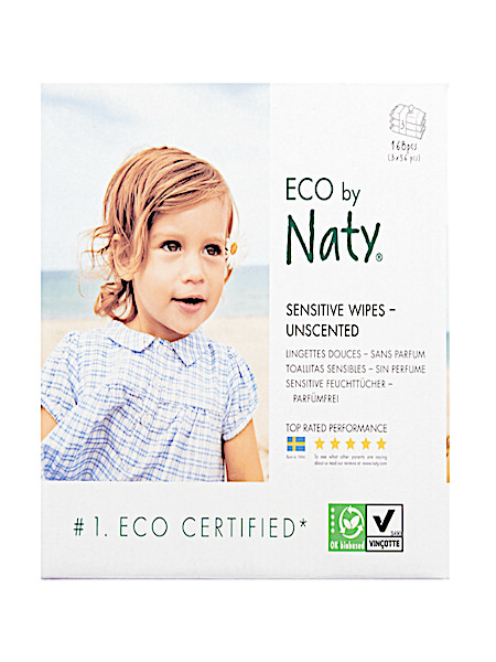 Eco Sensitive Wipes Unscented 168 stuks