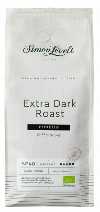 Simon Levelt Espresso extra dark roast bonen bio (1 Kilogram)