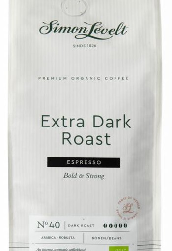 Simon Levelt Espresso extra dark roast bonen bio (1 Kilogram)