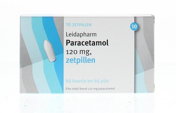 Leidapharm Paracetamol 120mg (10 Zetpillen)