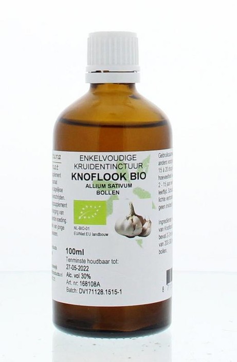 Cruydhof Allium sativum bulb/knoflook tinctuur bio (100 Milliliter)