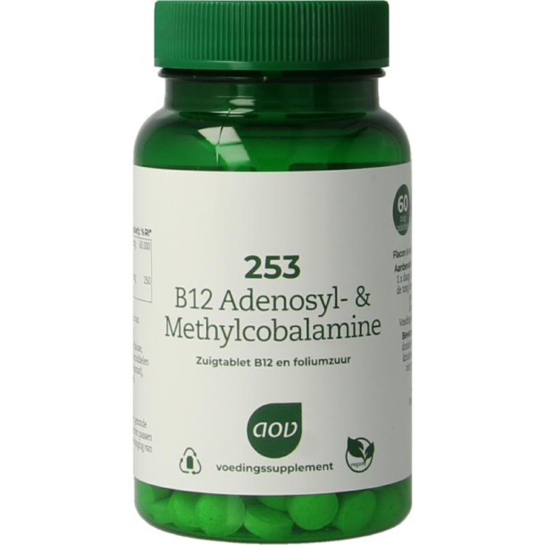 AOV 253 B12 Adenosyl & methylcobalamine (60 Zuigtabletten)