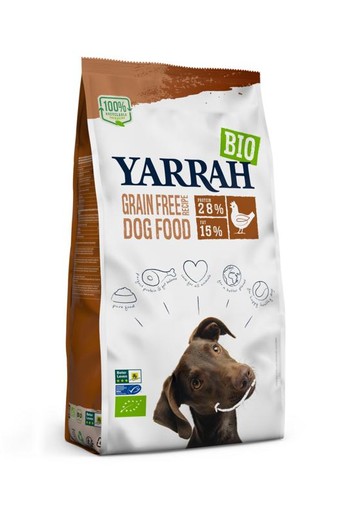 Yarrah Hondenvoer grainfree bio (10 Kilogram)