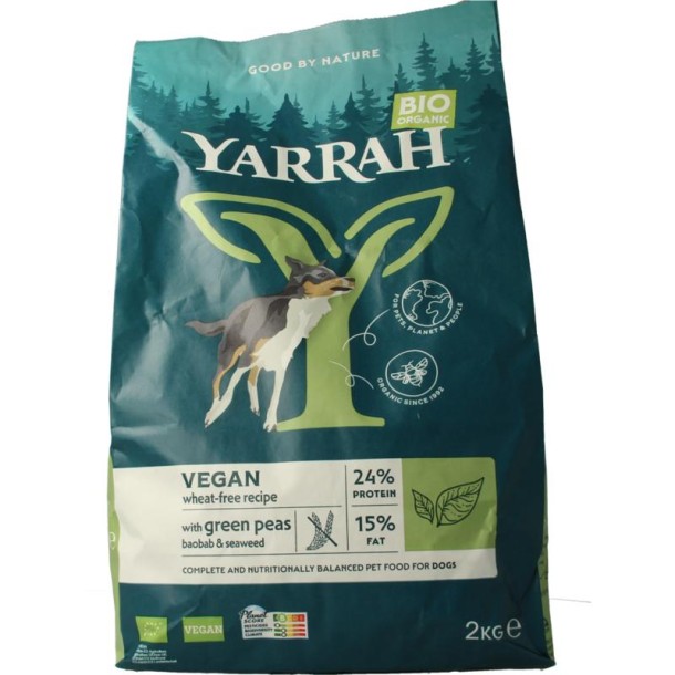 Yarrah Hondenvoer vega wheat-free bio (2000 Gram)