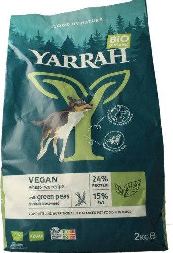 Yarrah Hondenvoer vega wheat-free bio (2000 Gram)