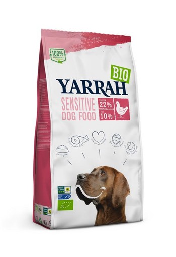 Yarrah Hondenvoer sensitive bio MSC (10 Kilogram)