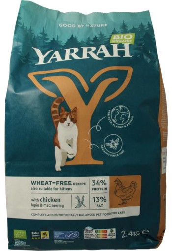 Yarrah Kattenvoer wheat-free bio (2400 Gram)