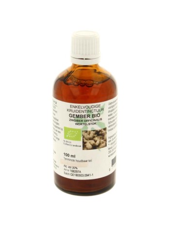 Cruydhof Zingiber officinalis rhiz/gember tinctuur bio (100 Milliliter)