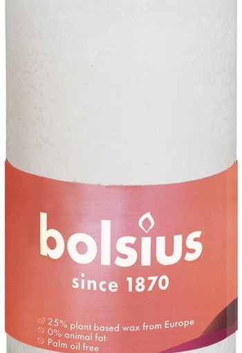 Bolsius Rustiekkaars shine 100/50 soft pearl (1 Stuks)