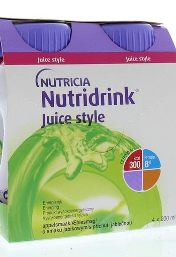 Nutridrink Juice style appel (4 Stuks)