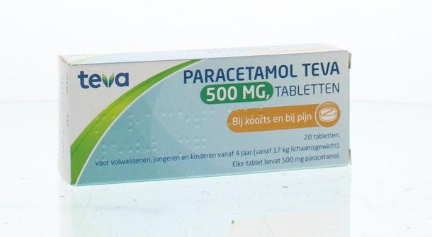 Teva Paracetamol 500mg (20 Tabletten)