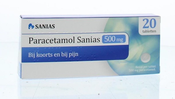 Sanias Paracetamol 500 mg (20 Stuks)