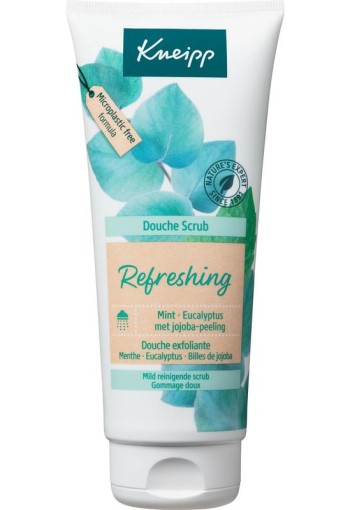 Kneipp Refreshing douche scrub mint eucalyptus en jojoba (200 Milliliter)