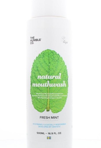 The Humble Co Mondwater fresh mint (500 Milliliter)