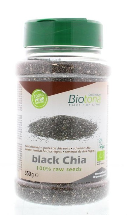 Biotona Black chia raw dispenser bio (350 Gram)