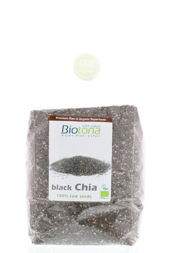 Biotona Black chia raw seeds bio (1 Kilogram)