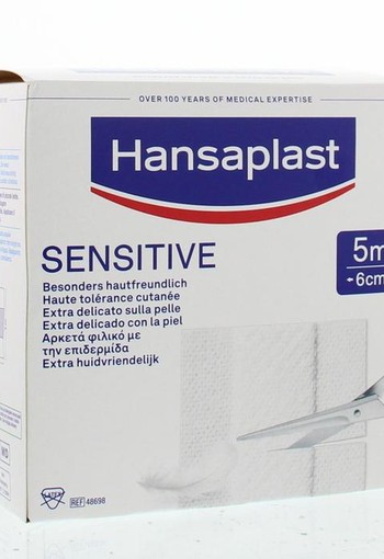 Hansaplast Sensitive 5m x 6cm (1 Stuks)