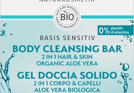 Lavera Basis Sensitiv body cleansing bar 2-in-1 bio EN-IT (50 Gram)