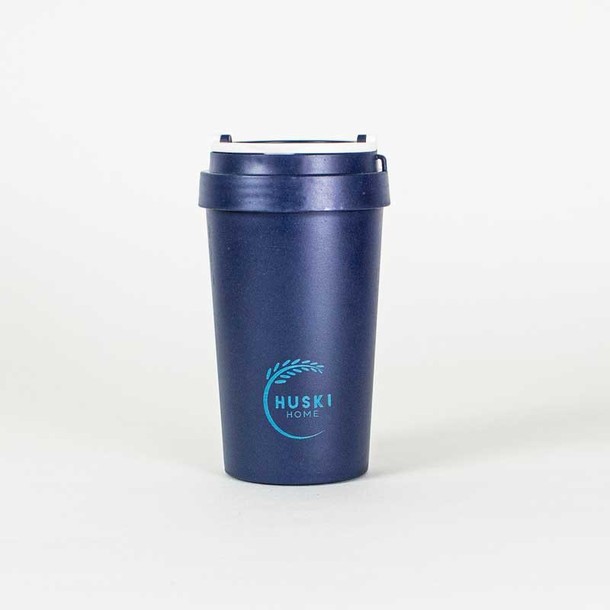 Huski Home Rice husk travel cup midnight (400 Milliliter)