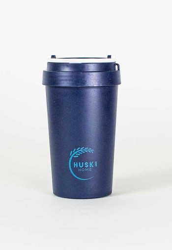 Huski Home Rice husk travel cup midnight (400 Milliliter)