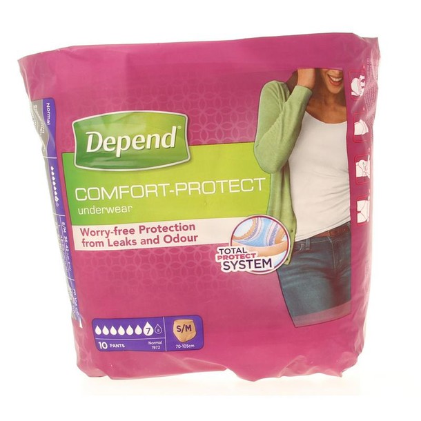 Depend Pants normal S/M (10 stuks)
