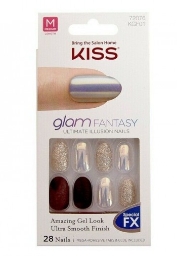 Kiss Glam Fantasy Ultimate Illusion Nails, Medium KGF01 Tan Lines